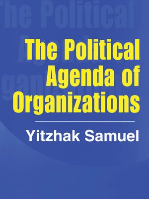 cover image of The Political Agenda of Organizations